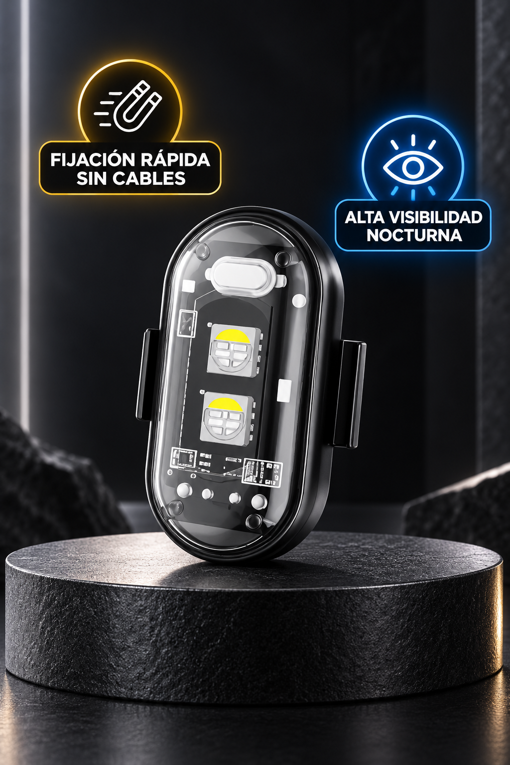 PACK x 6 de Luces Estroboscópicas Portátiles: Máxima Seguridad Anticolisión en Cada Ruta