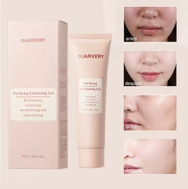 QUARXERY Gel Exfoliante Facial Limpiador Hidratante con Nicotinamida - Skin Care Belleza, Gel Limpiador Facial Exfoliante Corporal para Piel Grasa, Seca y Mixta