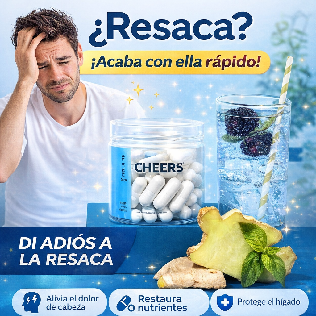 Suplemento Cheers - apoya la salud del hígado y reduce la resaca