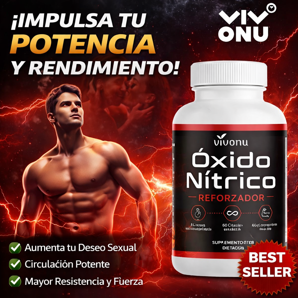 Suplemento de óxido nítrico VIVONU para potencia y energía