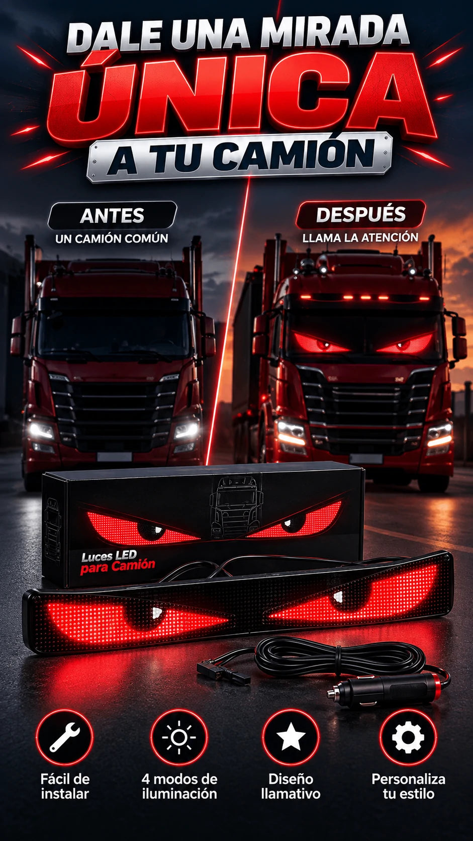 Panel LED Programable para Camión — Haz que destaque de noche