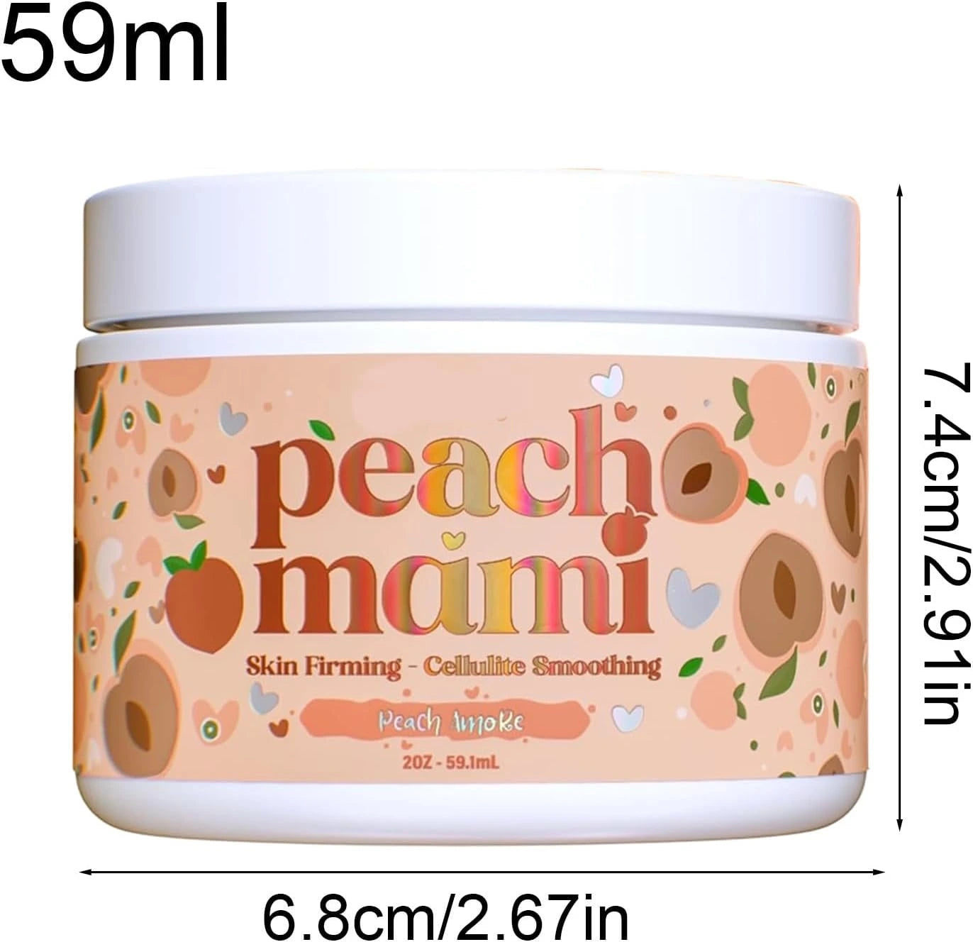Crema Corporal Reafirmante Peach Mami 🍑 - Crema Súper Hidratante y Anticelulitis de rápida absorción