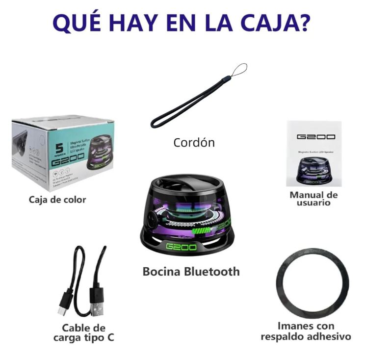 BassGrip 360: ¡Dale vida a tu música con luces RGB y sonido HD!