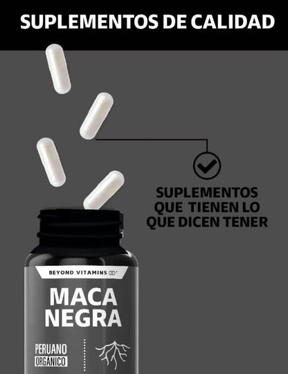 Maca Negra Beyond: Maca Negra 100% Orgánica: Energía, Concentración y Bienestar Natural