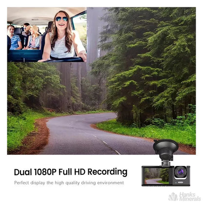 Cámara HD 1080P 3 en 1: Frontal, Trasera e Interior