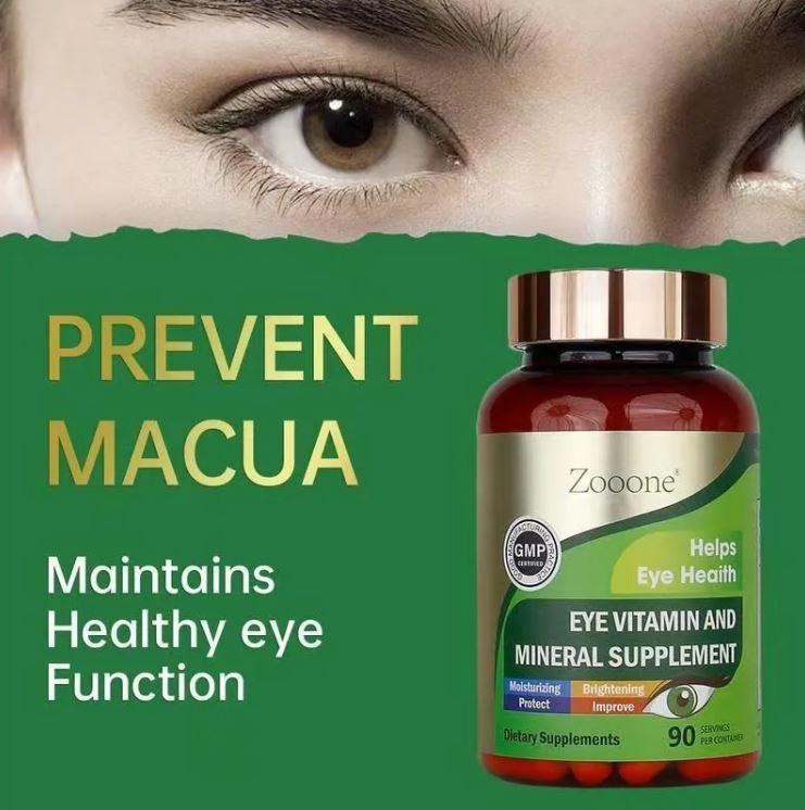 VisiónMax 360™:Luteína, Zeaxantina y vitaminas esenciales para proteger tus ojos de la luz azul, la fatiga y el envejecimiento ocular 90 CAPSULAS