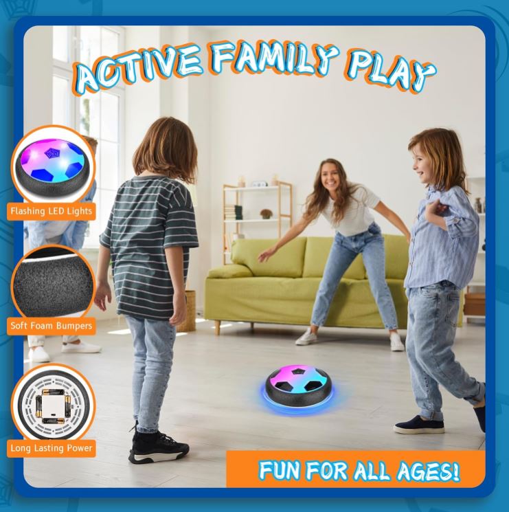 Air Soccer LED™:⚽✨ Diversión activa luces, movimiento y risas aseguradas