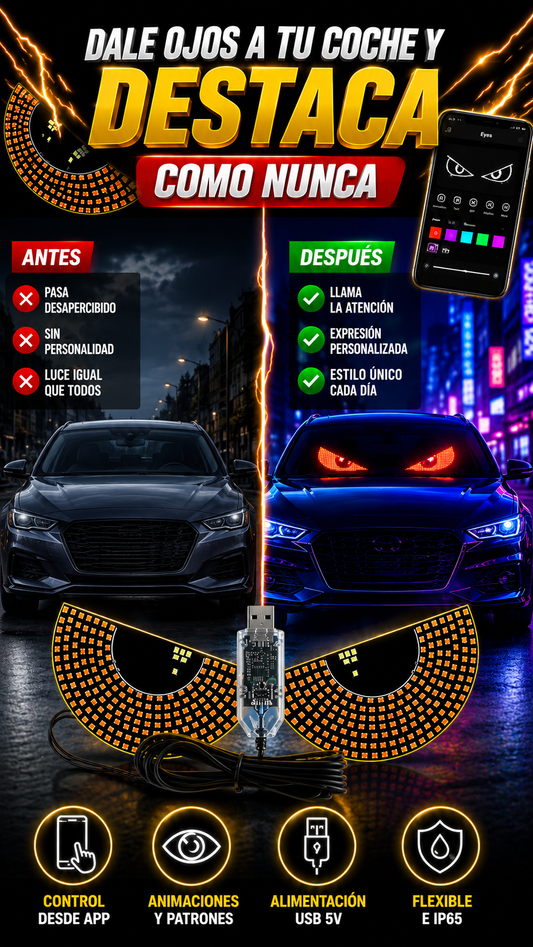 Luces LED USB para Coche con Control por App — Dale personalidad a tu coche