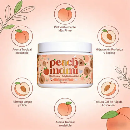 Crema Corporal Reafirmante Peach Mami 🍑 - Crema Súper Hidratante y Anticelulitis de rápida absorción