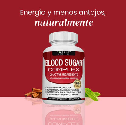 BLOOD SUGAR COMPLEX™:El Secreto Natural para Mantener tu Azúcar en Equilibrio y Tu Salud en Control