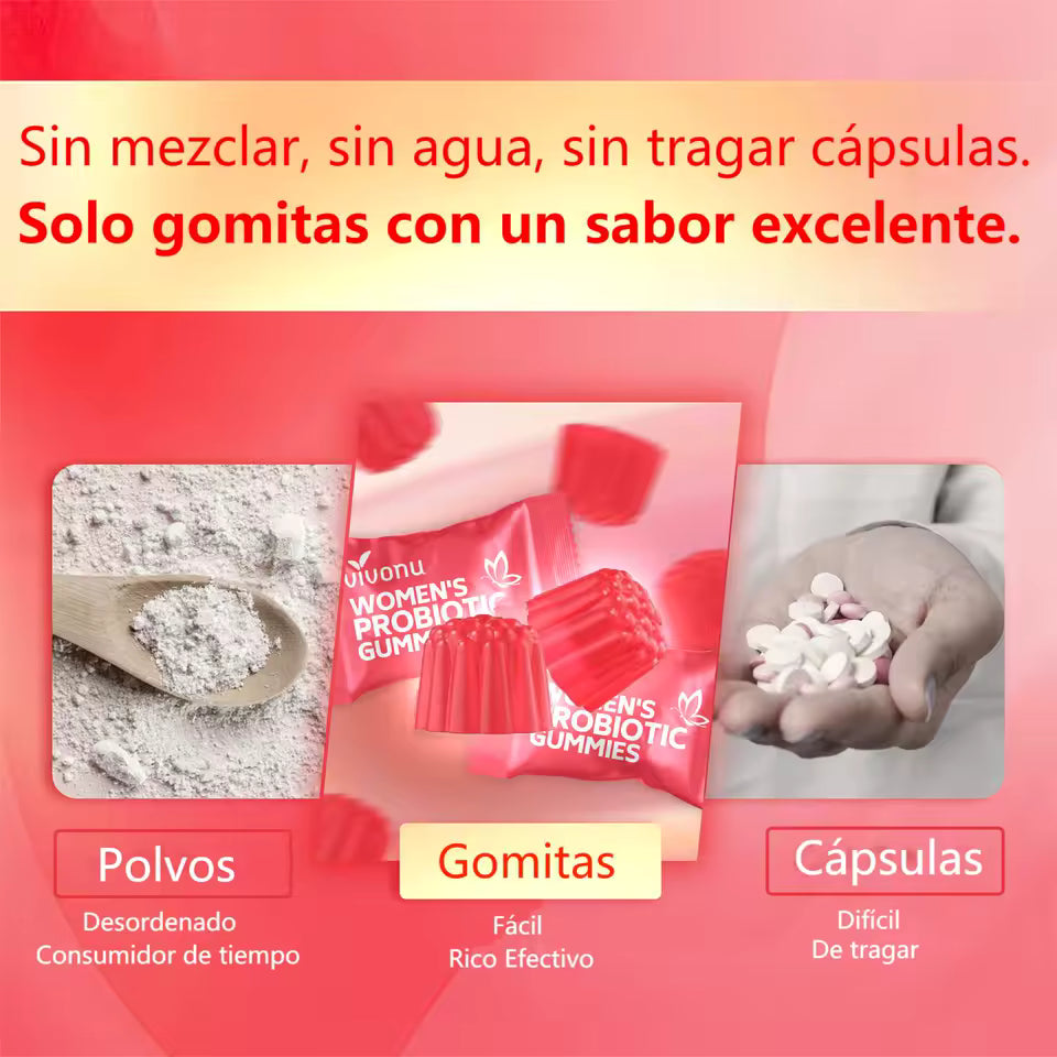WOMEN PROBIOTIC GUMMIES, Gomitas Probióticas para mujer