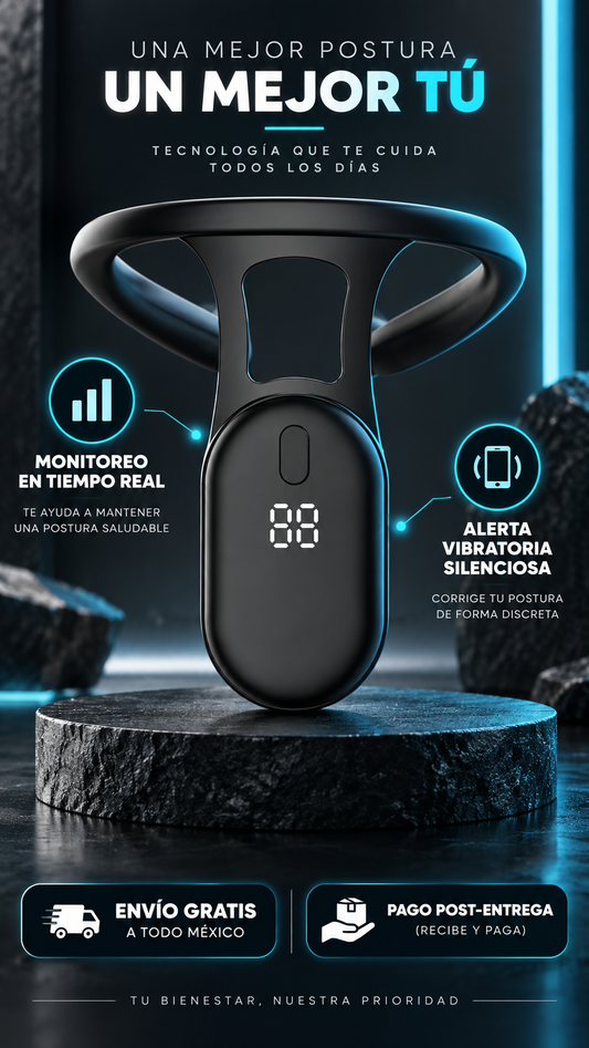 Corrector de Postura Inteligente LED - Proteja la Columna de sus Hijos