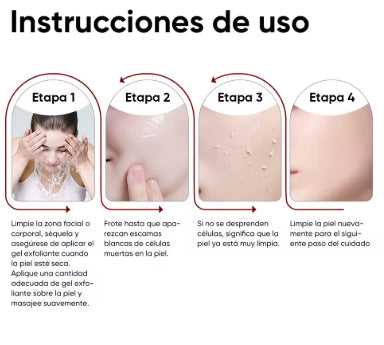 QUARXERY Gel Exfoliante Facial Limpiador Hidratante con Nicotinamida - Skin Care Belleza, Gel Limpiador Facial Exfoliante Corporal para Piel Grasa, Seca y Mixta