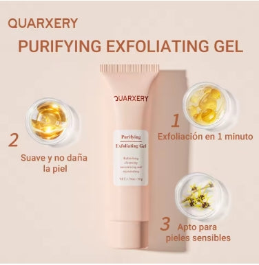 QUARXERY Gel Exfoliante Facial Limpiador Hidratante con Nicotinamida - Skin Care Belleza, Gel Limpiador Facial Exfoliante Corporal para Piel Grasa, Seca y Mixta