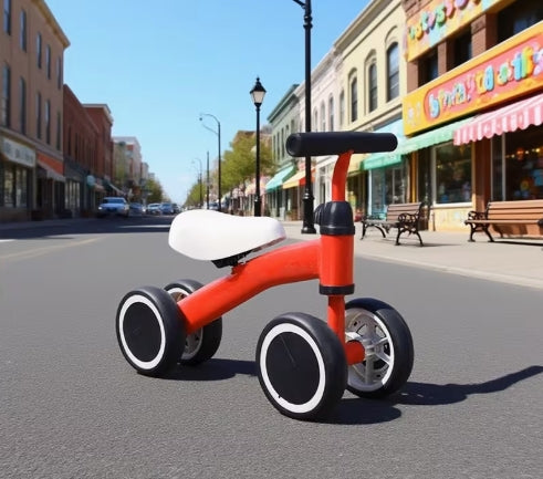 Bicicleta de equilibrio de 4 ruedas: Una bicicleta de equilibrio con 4 ruedas, bicicleta caminadora: Una bicicleta para aprender a caminar