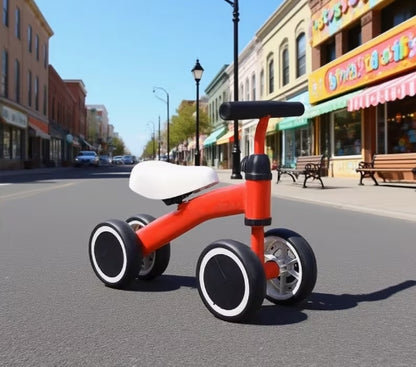 Bicicleta de equilibrio de 4 ruedas: Una bicicleta de equilibrio con 4 ruedas, bicicleta caminadora: Una bicicleta para aprender a caminar