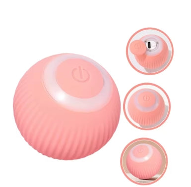 2 pelotas interactiva para gatos: rueda automáticamente, se divierte, se burla, juguete eléctrico para el ejercicio y el entretenimiento de los gatos: atrae a su mascota.