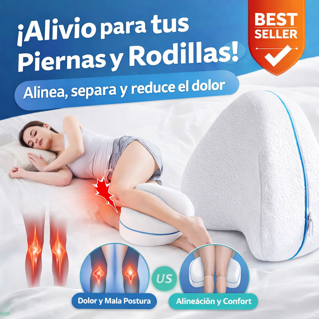 Almohada ortopédica para pierna y rodilla