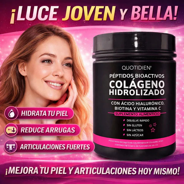 Colágeno Hidrolizado -para mejorar la salud y apariencia de tu piel, cabello y uñas