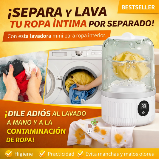 Mini lavadora recargable inalámbrica para ropa interior y calcetines