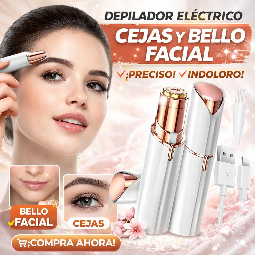 Depilador Eléctrico Cejas y Bello Facial