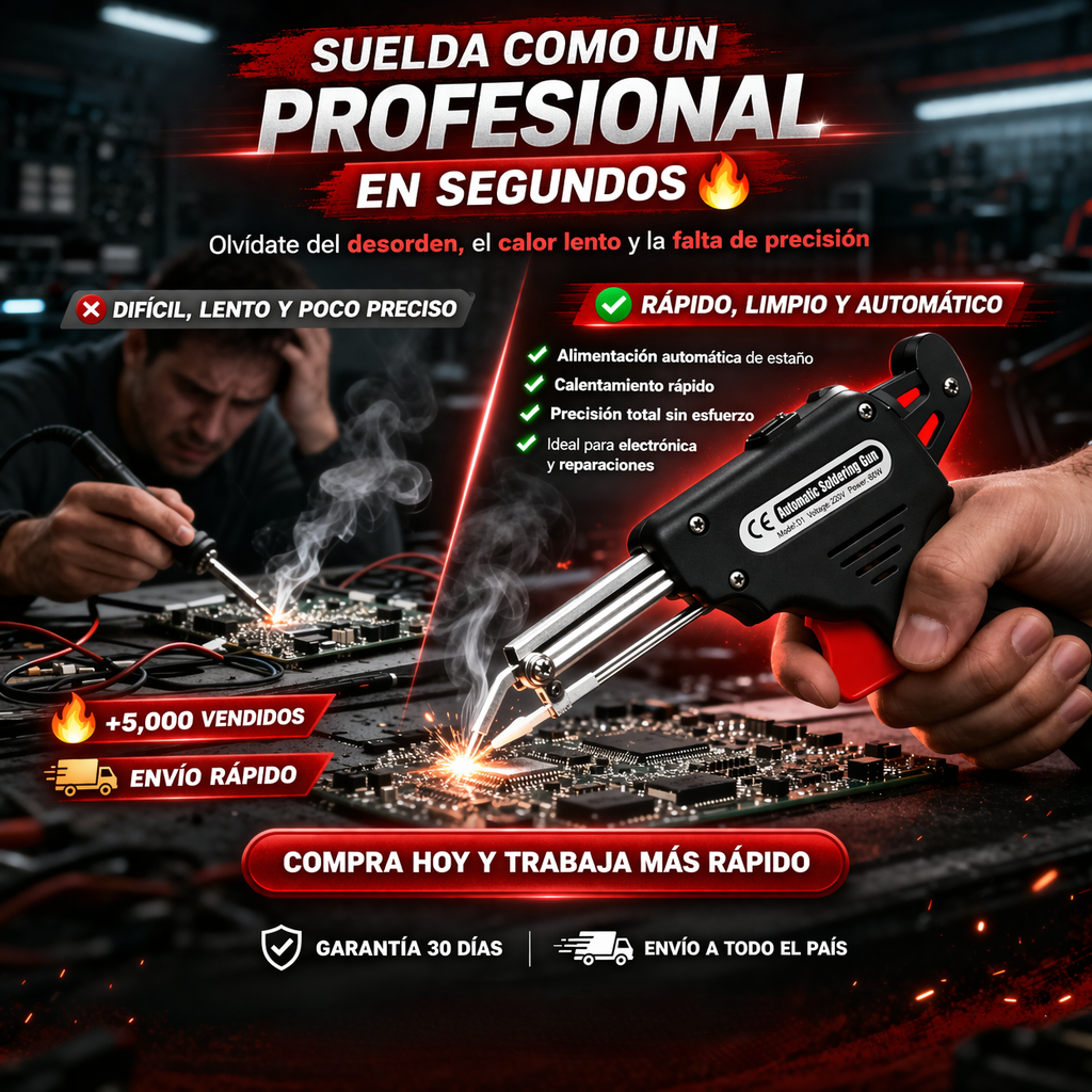Soldador de estaño de mano con envío automático