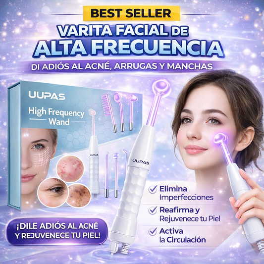 Dispositivo Facial de Alta Frecuencia- Reduce el acné, desinflama y tonifica la piel