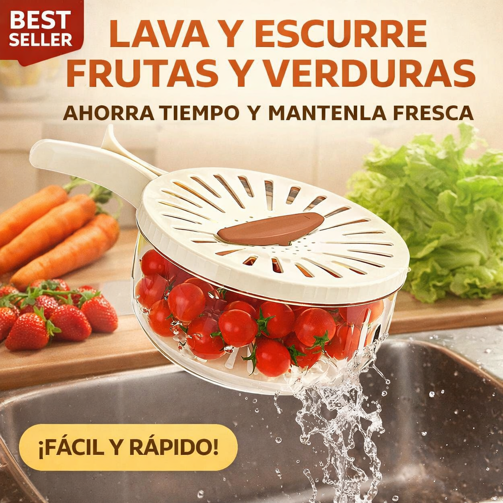 Escurridor de frutas y verduras con colador