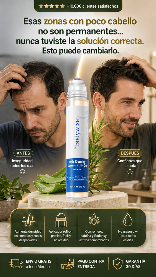 Be Bodywise: Suero roll-on avanzado para la densidad capilar, 25 ml