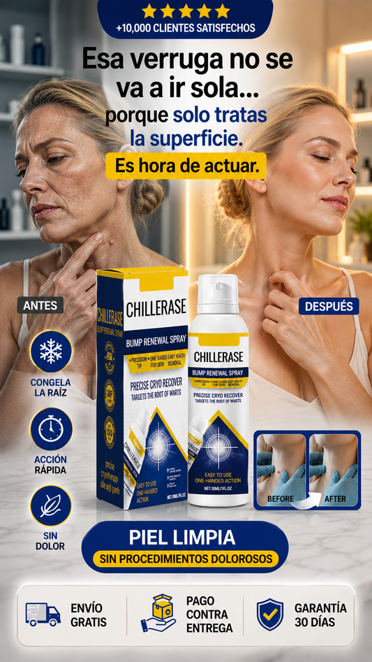 ChillErase - Spray de renovación de golpes, fórmula calmante y refrescante, spray corporal de ácido salicílico avanzado al 2%, aerosol natural para la piel, 2.0 fl oz, adecuado para todo tipo de piel