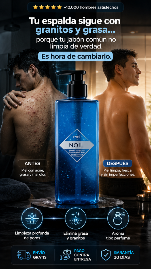 Noil-gel corporal-Gel de ducha con aroma de larga duración, cuidado de poros de limpieza profunda y comodidad refrescante para la piel (2, 14.11 oz)