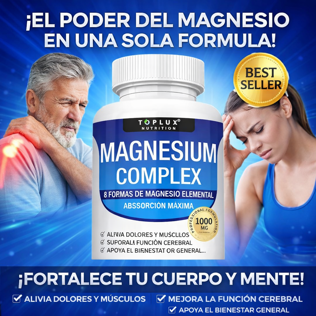 Magnesium complex- optimiza tu rendimiento físico y mental y relaja tus músculos