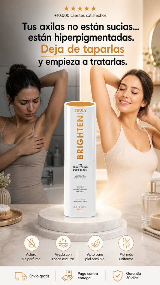 Suero corporal iluminador Truly Clinical de 90 ml-Ayuda a reducir la hiperpigmentación, difuminar manchas oscuras y mejorar la opacidad de la piel