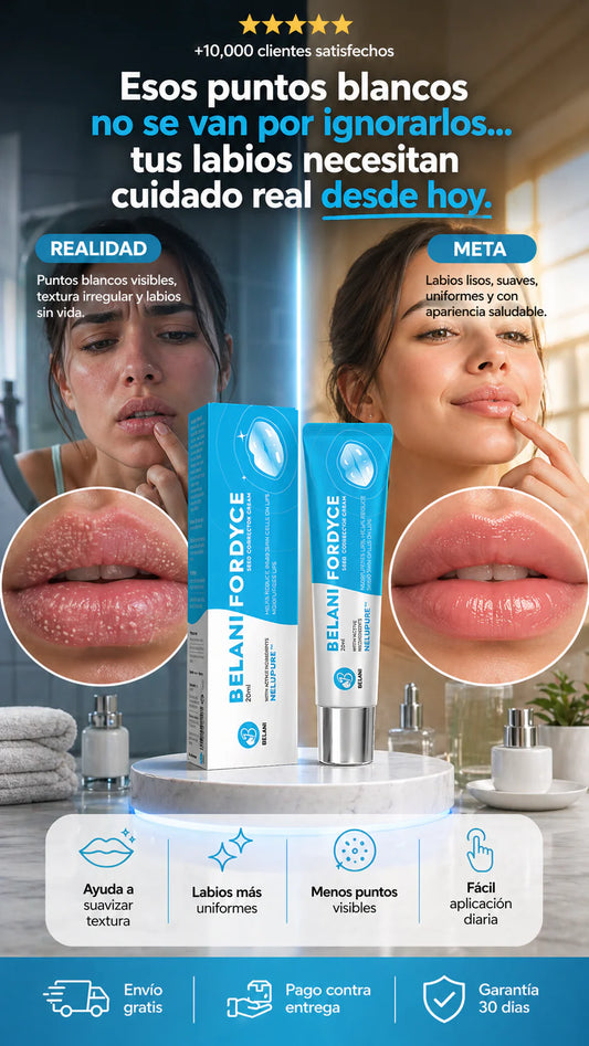 Belani Fordyce Cream - Crema para el acné de labios, semillas Fordyce, crema Fordyce, hidrata, mejora la seca, máscara de labios Belani, labios agrietados, reduce los labios oscuros