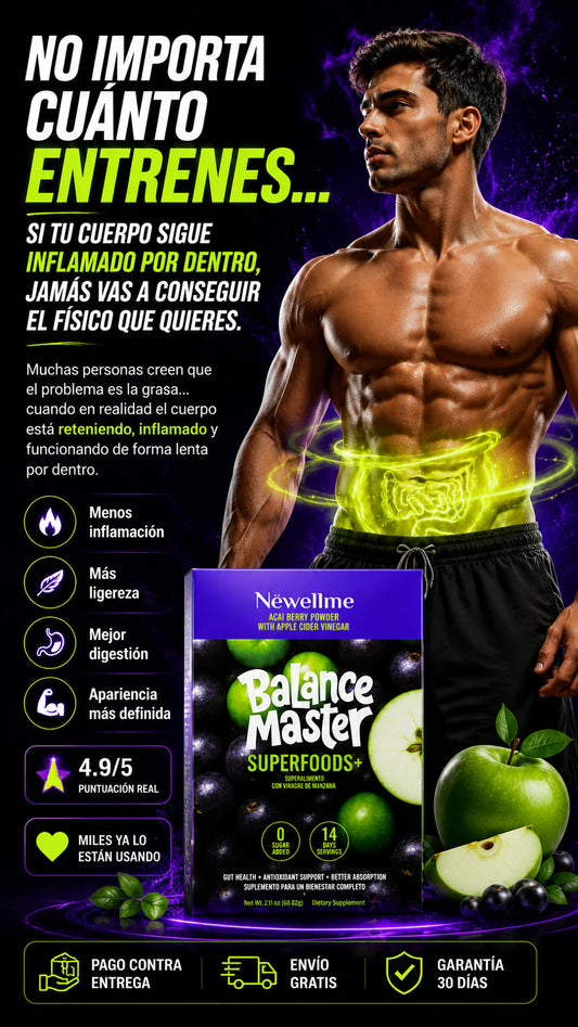 Suplemento en polvo Newellme Balance Master Superfoods+ Apple Cider Vinegar