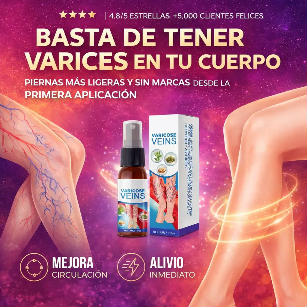 VARICOSE VEINS SPRAY- Basta de varices en tu cuerpo
