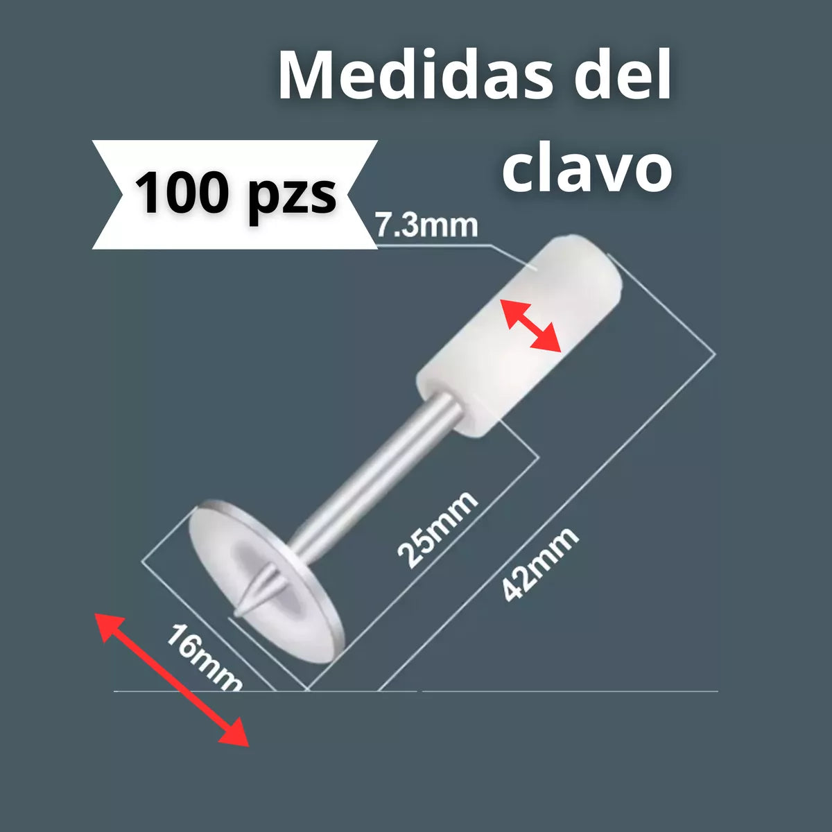 200 Clavos para Pistola de Clavos