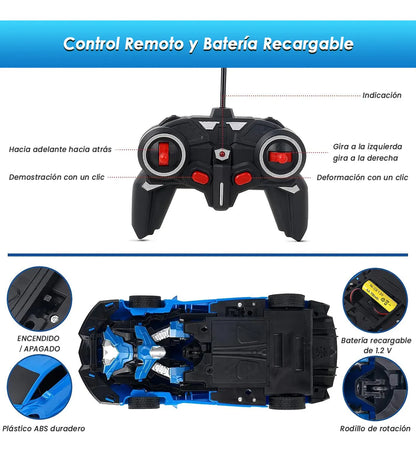 De Auto a Robot en Segundos – Juega, Corre y Gira 360°