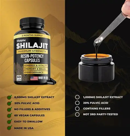 Shilajit en Cápsulas: La Resina del Himalaya en Fórmula Conveniente