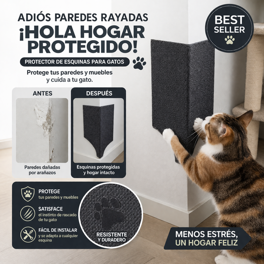 Tapete Rascador Para Gatos Cuida Muebles