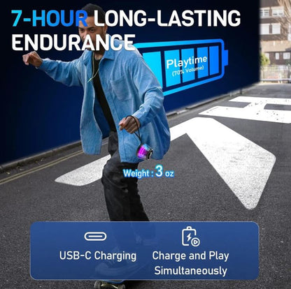 BassGrip 360: ¡Dale vida a tu música con luces RGB y sonido HD!