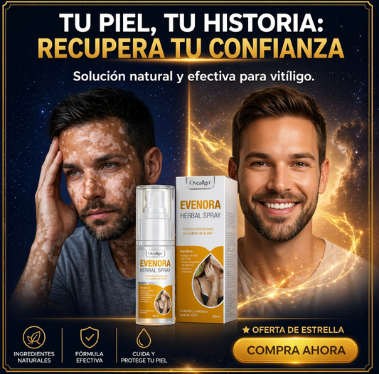 EVENORA HERBAL SPRAY- Solucion natural para vitiligo en hombres - nuevo