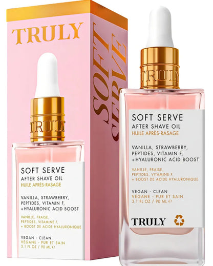 Aceite Verdaderamente Lujo para Afeitar TRULY | Tratamiento calmante e hidratante para prevenir el vello encarnado y tener una piel lisa y sin irritaciones para el uso diario