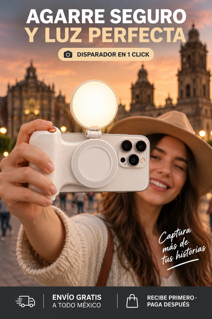 Agarre seguro y luz perfecta para fotos