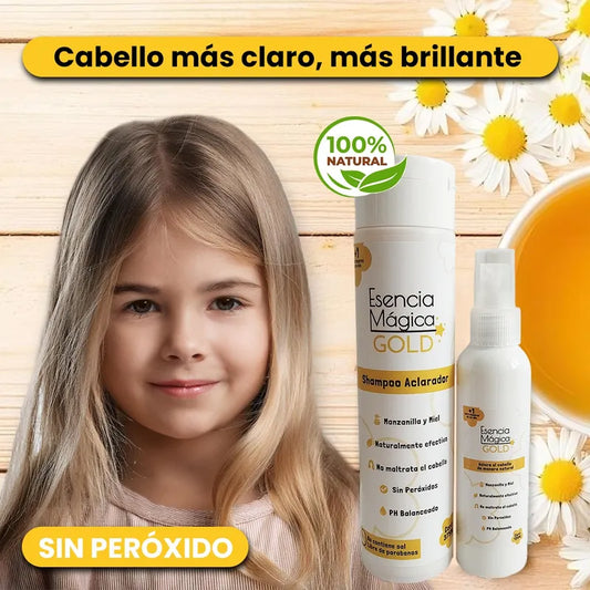 Kit gold aclarador esencia mágica-“SU CABELLO ERA MÁS CLARO… Y POCO A POCO EL TONO SE HA IDO APAGANDO”