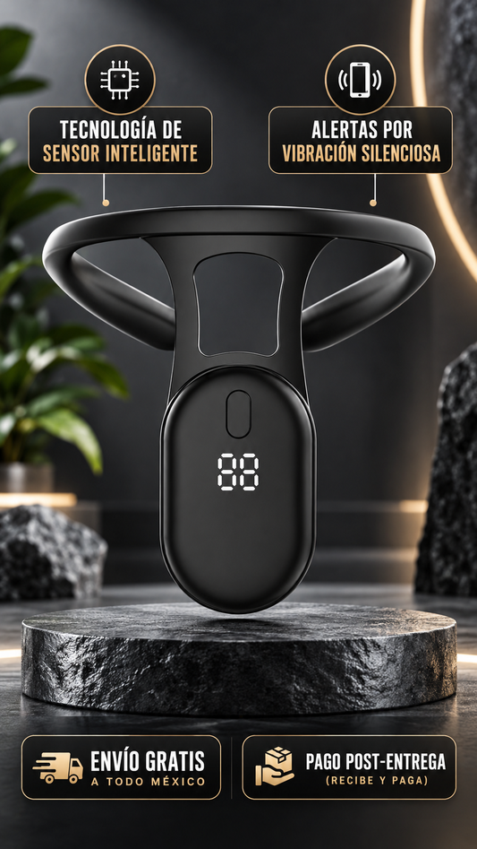 Corrector de Postura Inteligente LED - Ergonomía Cervical y Sin Dolor