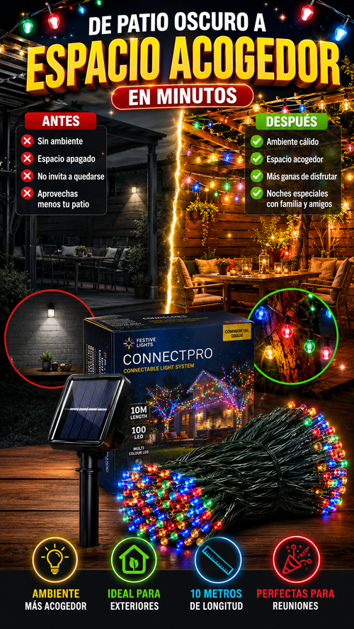Luces LED Exteriores de 10 m — Crea un exterior más acogedor