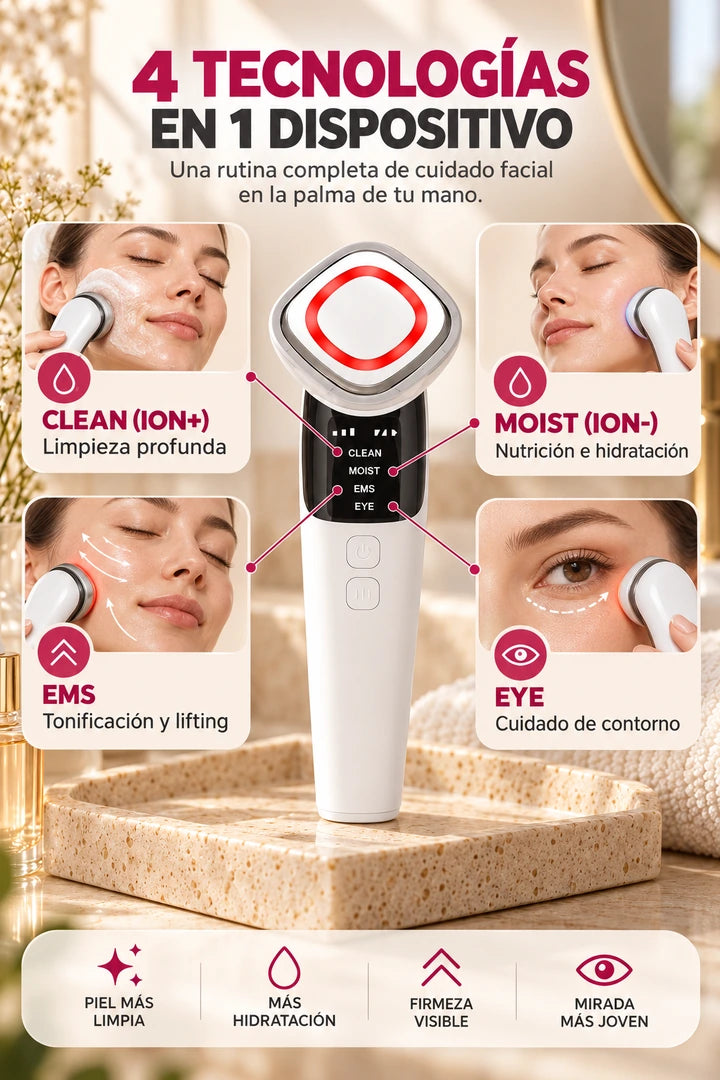 Masajeador facial EMS - cuatro modos