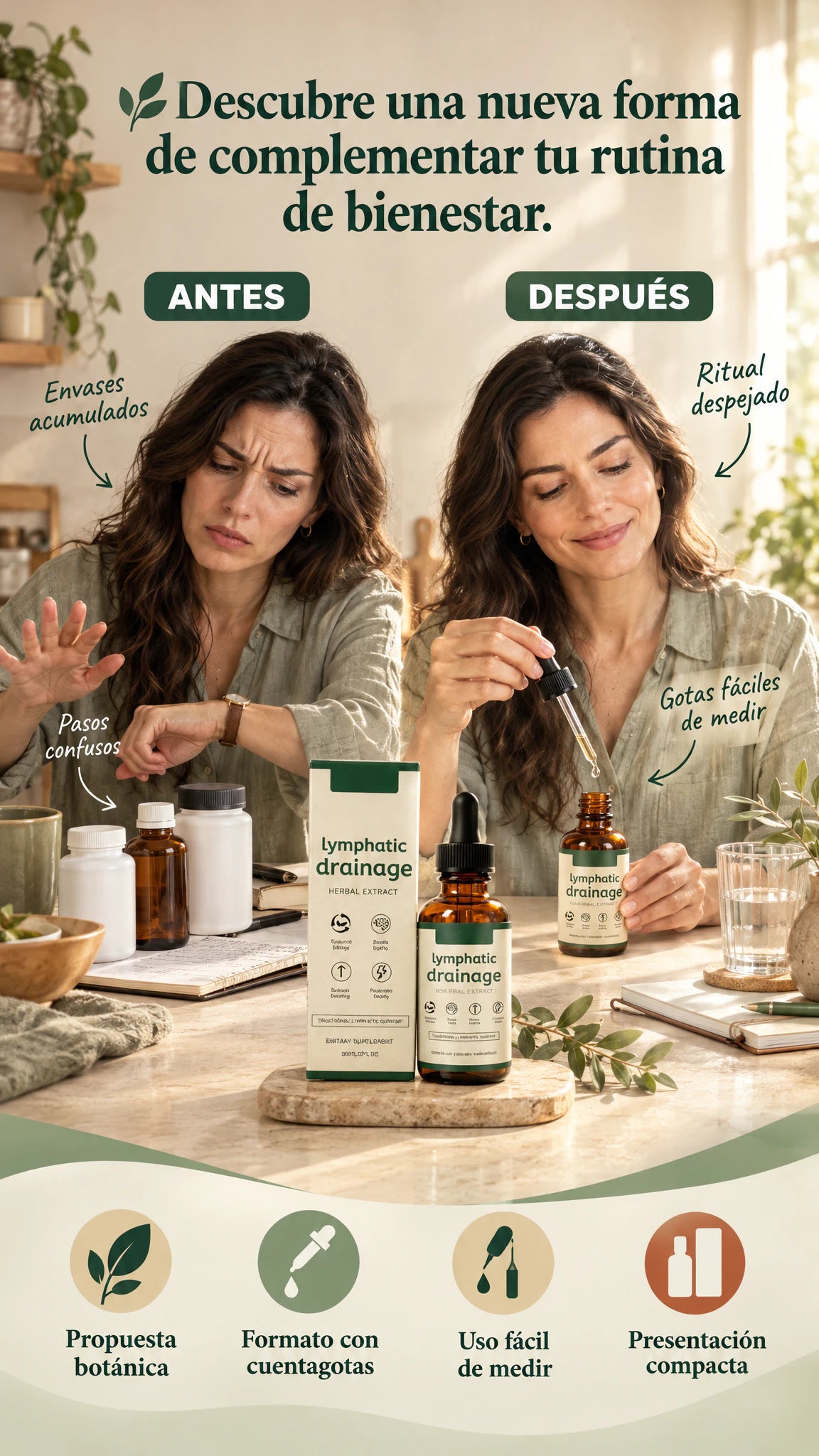 Lymphatic Drainage Drops 26 en 1 – Gotas Herbales para el Bienestar Diario