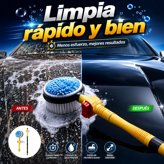 Kit De Cepillos Para La Limpieza Del Coche Espuma Giratorios